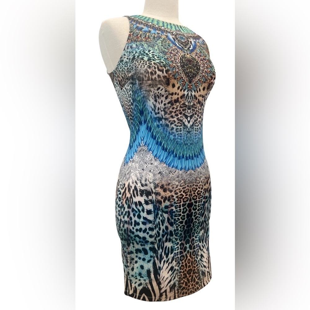 Venus Ladies' Leopard Print Bodycon Dress.; size XS - Picture 11 of 13